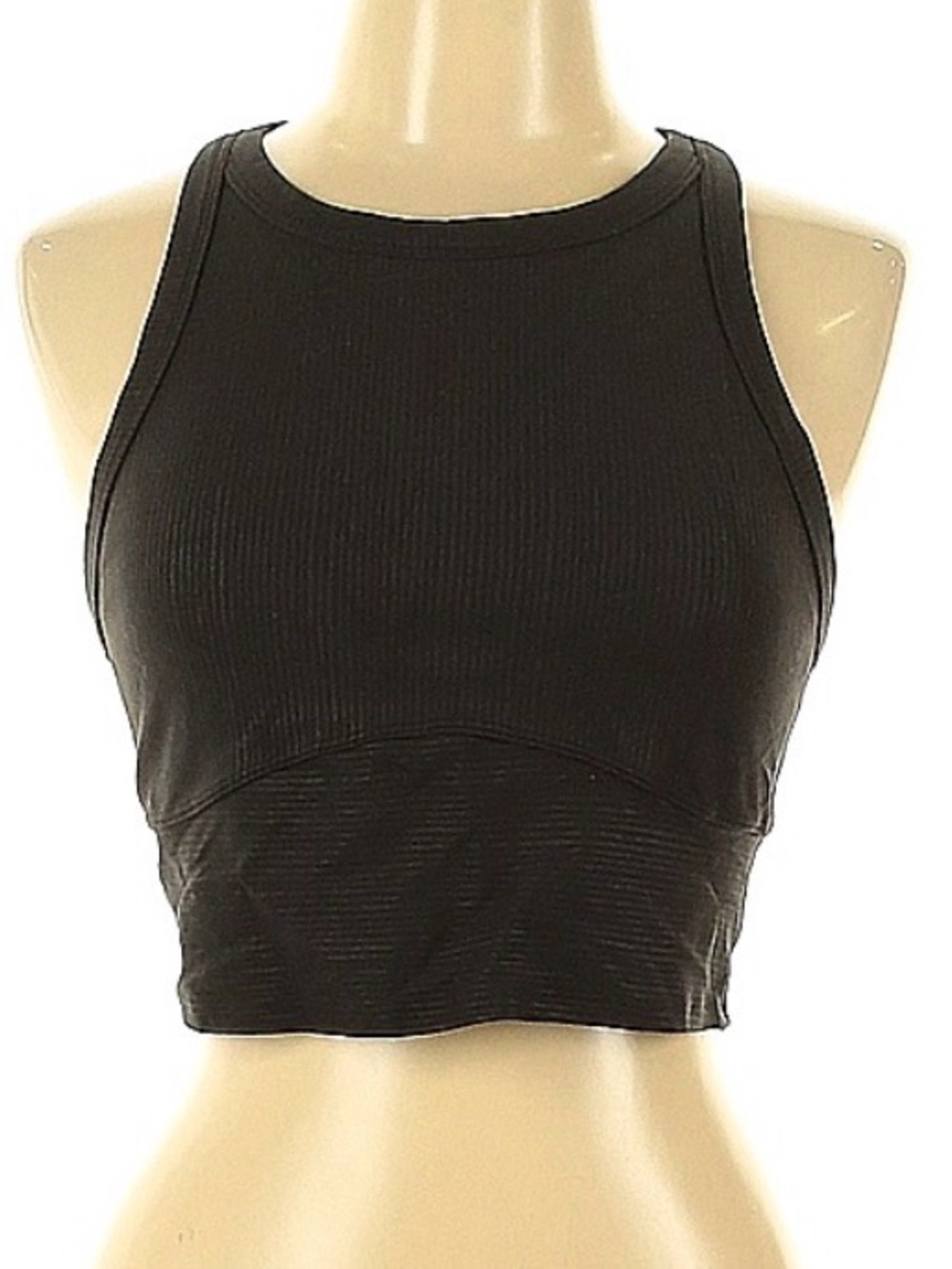 lululemon athletica Black Racerback Crop Sports Bra